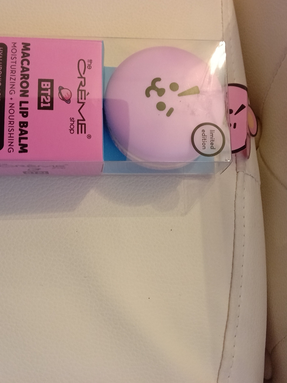 BT21 Macaron Moisturizing Lip Balm - Light Pink (The Creme Shop)